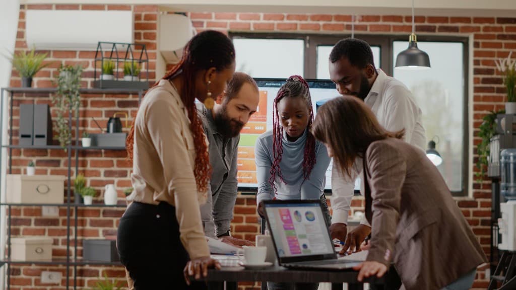 Équipe Talacorp, agence digitale à Kinshasa